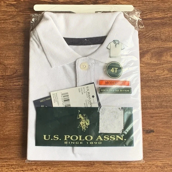 U.S. Polo Assn. Other - US Polo School Uniform Polo Shirt White 4T
